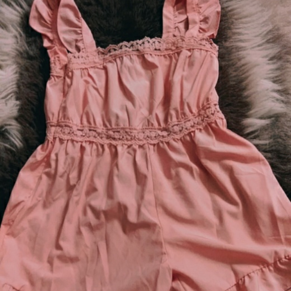 Pink shein romper
